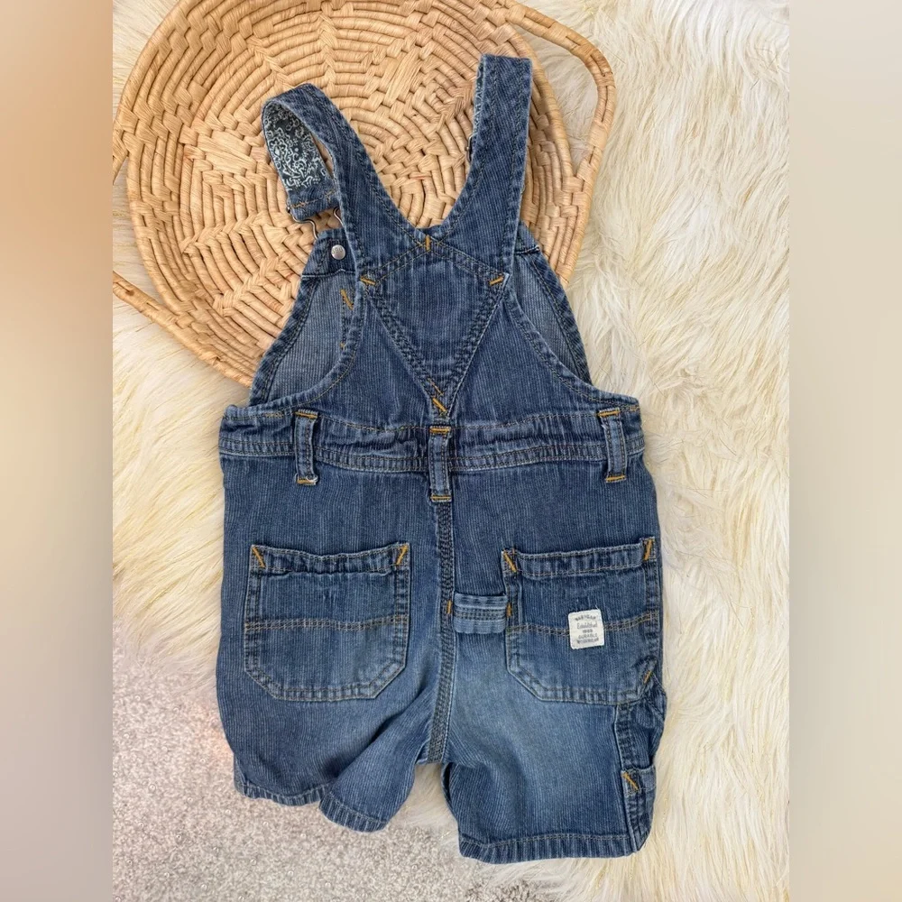 Baby Gap Jean Denim Shortalls Size 12-18 Months